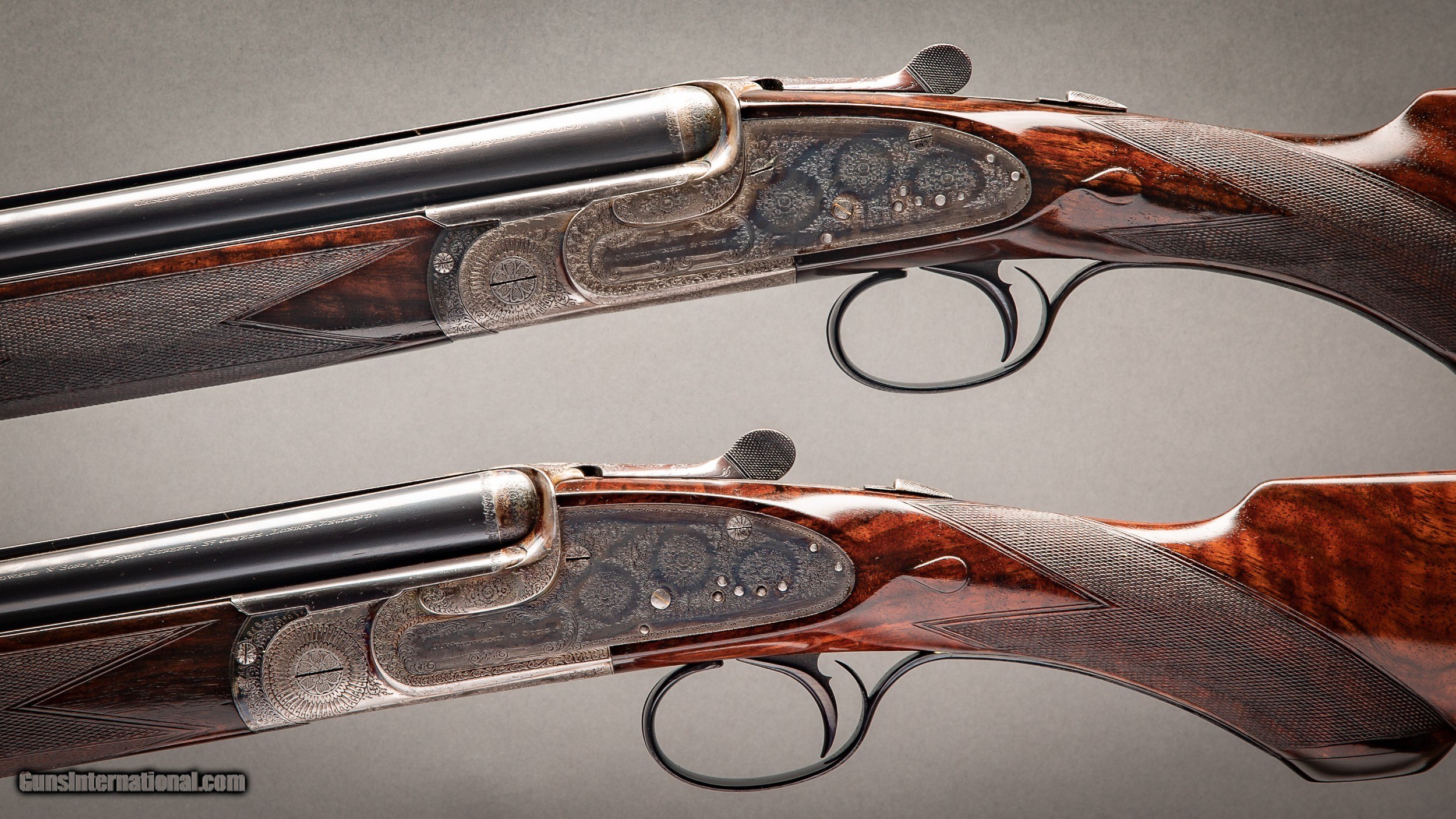 James Woodward matched composed 20 gauge pair of Sidelock Ejector Shotguns  with 27 inch barrels, made for the King of Romania for sale