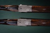 Holland & Holland pair of self opening 'Royal' Model Shotguns with two sets of 28 inch interchangeable barrels for each gun. - 3 of 6