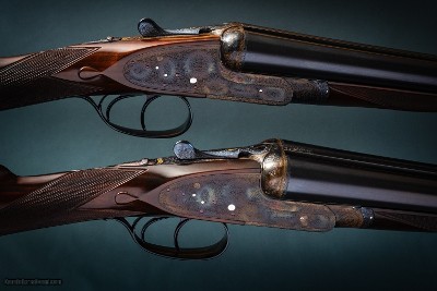 Boss & Co 12 gauge Best Quality Pair of Sidelock Ejector Shotguns with 28 inch barrels.