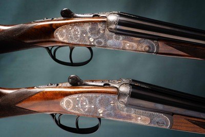 Arretta 28 gauge Pair of 871 Model side by side shotguns