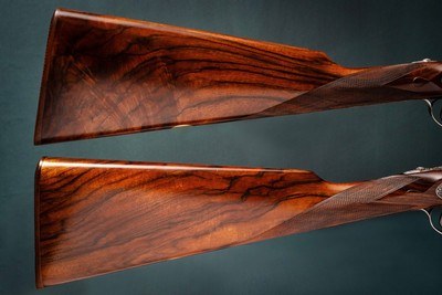 Holland & Holland 28 Gauge Royal Deluxe Model Pair, Philippe Grifnee Engraved - Image 5 of 6