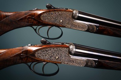 Holland & Holland 28 gauge pair of 'Royal' Deluxe model Sidelock Ejector shotguns with 28 inch barrels - Image 1 of 6