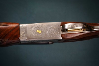 Winchester Golden Quail Model 410 gauge side by side Boxlock Ejector  - Image 4 of 6