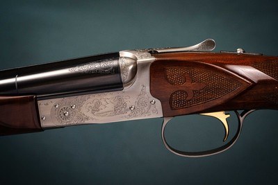 Winchester Golden Quail Model 410 gauge side by side Boxlock Ejector  - Image 2 of 6