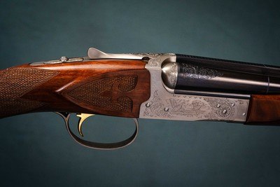 Winchester Golden Quail Model 410 gauge side by side Boxlock Ejector  - Image 1 of 6