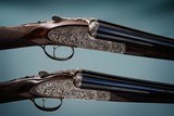 Kemen Imperial Pair of Deluxe Model 12 gauge Sideplate , removable trigger lock side by side shotguns  - Image 1 of 6