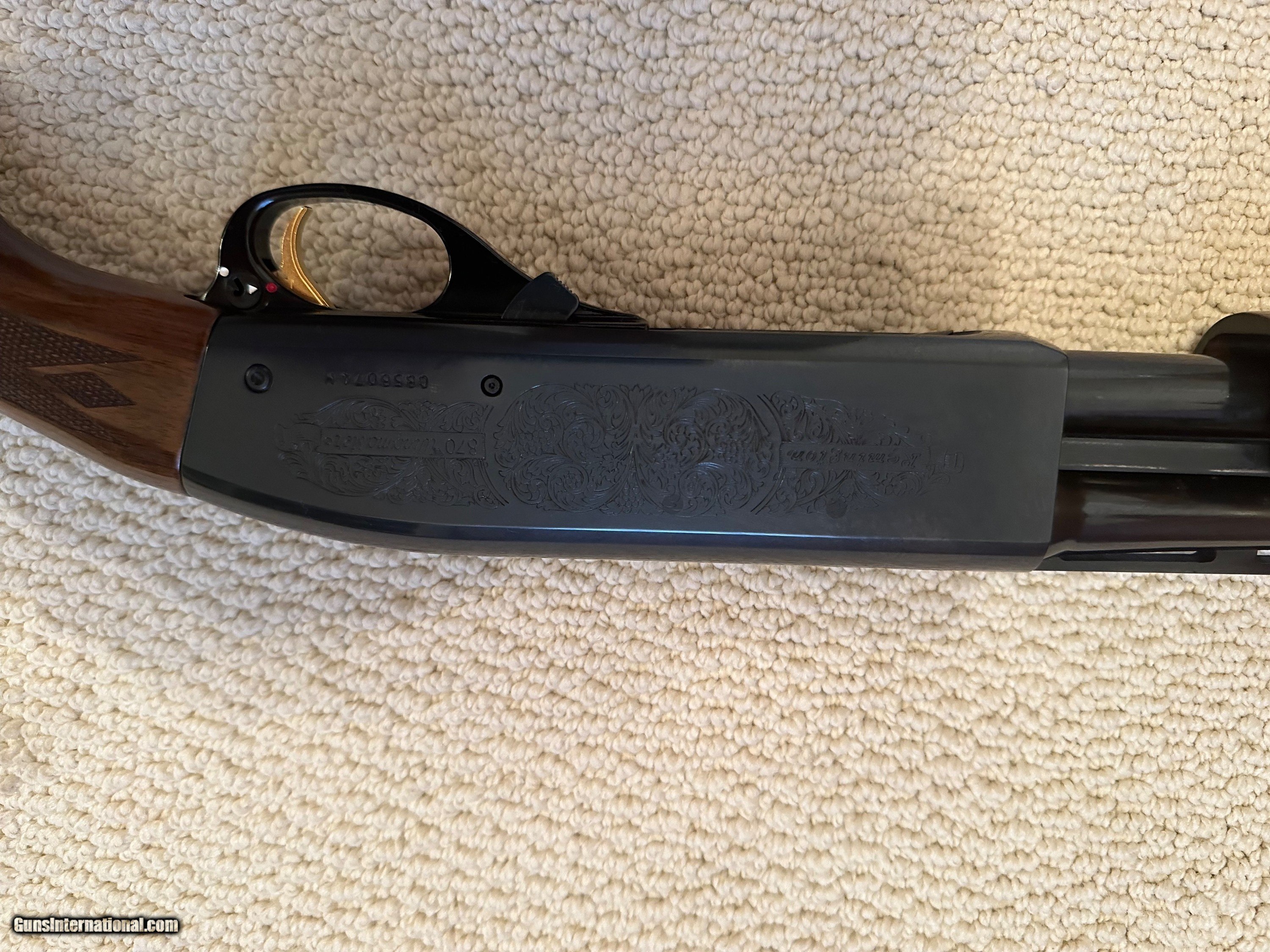 Remington 870 wing master 410 with enhanced engraving and skeet barrel