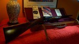 Original 1951 Cased Abercrombie and Fitch Pristine
(probable NIB), Winchester, Model 21 Deluxe Field Grade, 12-ga. 99% condition. - 1 of 14
