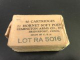 22 Hornet US Aircrew Survival ammo made by Remington - 1 of 2