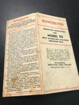 Winchester model 75 manual -original- - 2 of 2