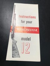 Winchester model 12 instruction manual -Original- - 1 of 2
