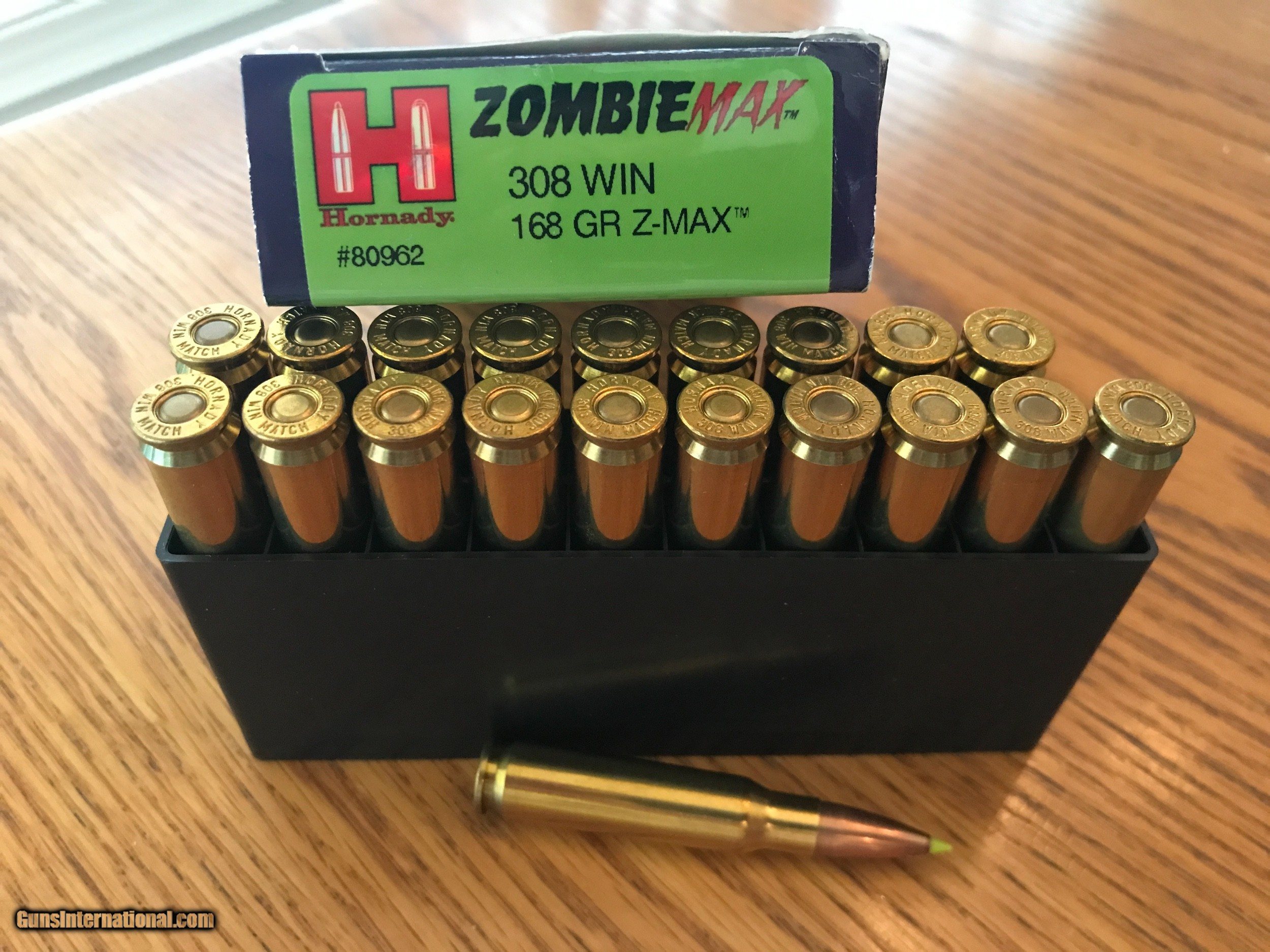 Hornady Zombie Ammo set 45ACP / 223 Rem / 308 Win