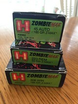 Hornady Zombie Ammo set 45ACP / 223 Rem / 308 Win - 1 of 8