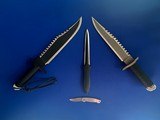 Original Jimmy Lile Rambo First Blood Set of 4 Matching Number Knives - 15 of 15