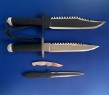 Original Jimmy Lile Rambo First Blood Set of 4 Matching Number Knives - 14 of 15