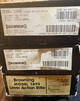Browning High Grade (3) Rifles 1886, 2-1895 Matching SN NIB! - 10 of 15