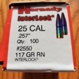 Hornady 25 cal. 117 grain Round Nose - 1 of 3