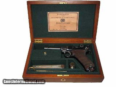 Hans Tauscher Luger Pistol Presentation Case