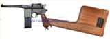 Mauser Schnellfeuer M712 Rapid Fire 20 Round Pistol Shoulder Stock. 