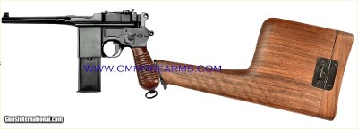 Mauser Schnellfeuer M712 Rapid Fire 20 Round Pistol Shoulder Stock. 