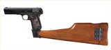 FN Browning Model 1903 Slotted (9mm) Pistol Shoulder-stock. - 1 of 10