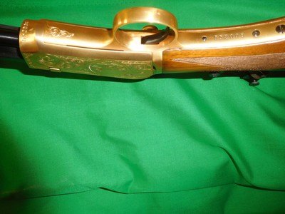 WINCHESTER MODEL 1890WRF 22 DELUXE GOLDENGRAVED # 9 BY THE LAST WINCHESTER ENGRAVER, PAULINE MUERRLE - Image 6 of 13