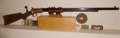 WINCHESTER MODEL 1890WRF 22 DELUXE GOLDENGRAVED # 9 BY THE LAST WINCHESTER ENGRAVER, PAULINE MUERRLE - Image 2 of 13