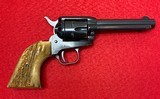 Vintage Colt Frontier Scout .22 LR with 4 3/4” barrel Mfg in 1958 Stag Grips & Leather Holster/Belt - 2 of 15