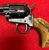 Vintage Colt Frontier Scout .22 LR with 4 3/4” barrel Mfg in 1958 Stag Grips & Leather Holster/Belt - 5 of 15