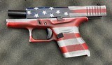 Glock G43 9mm USA Red, White & Blue Finish - 7 of 10