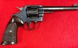 Vintage Colt Official Police .38 Special Revolver with Six Inch Heavy Barrel Manufactured in 1948 - 2 of 15