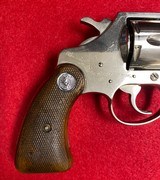 Vintage Nickel Colt Detective Special Second Issue .38 Special with 3” Barrel AAF Agency Revolver Manufactured in 1970 - 8 of 15