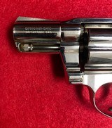 Vintage Colt Detective Special .38 Third Issue Nickel Snub Manufactured in 1977 Agency Markings. - 3 of 15