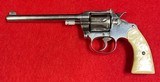 Vintage Colt Police Positive Target Model Revolver .22 WRF Six Inch Barrel Nickel Finish Manufactured 1910 - 1 of 15
