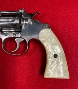 Vintage Colt Police Positive Target Model Revolver .22 WRF Six Inch Barrel Nickel Finish Manufactured 1910 - 7 of 15