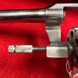 Vintage Colt Police Positive Target Model Revolver .22 WRF Six Inch Barrel Nickel Finish Manufactured 1910 - 5 of 15