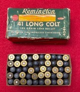 Vintage Box of Remington Ammunition
in .41 Long Colt in original container - 1 of 1