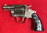 Vintage Colt Detective Special Second Issue .38 Special Snub Nose Revolver Nickel Finish Manufactured in 1964 - 1 of 15