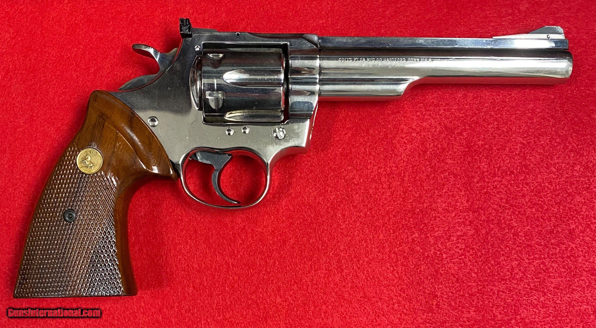 Vintage Colt Trooper Mk Iii 357 Magnum Nickel Revolver With 6” Barrel Manufactured In 1977 8316