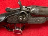 Antique Engraved Belgium SxS 16 Gauge Coach Gun with 18” Barrels - 4 of 15