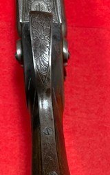 Antique Engraved Belgium SxS 16 Gauge Coach Gun with 18” Barrels - 10 of 15