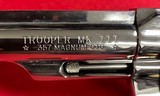 Vintage Colt Trooper Mark III .357 Magnum Revolver with Nickel Finish and a 6” Barrel Manufactured in 1977 - 8 of 15