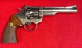 Vintage Colt Trooper Mark III .357 Magnum Revolver with Nickel Finish and a 6” Barrel Manufactured in 1977 - 1 of 15