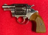 Vintage Colt Detective Special 2nd Issue .38 Special Nickel Snub Nose Revolver Manufactured in 1971 - 1 of 15