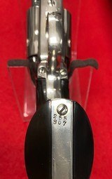 Vintage Colt SAA Nickel .44 Special Revolver with a 7 1/2” Barrel First Generation Colt Manufactured in 1904. - 7 of 15