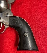Vintage Colt SAA Nickel .44 Special Revolver with a 7 1/2” Barrel First Generation Colt Manufactured in 1904. - 4 of 15