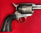 Vintage Colt SAA Nickel .44 Special Revolver with a 7 1/2” Barrel First Generation Colt Manufactured in 1904. - 5 of 15