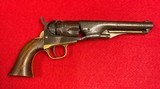 Antique 1862 Colt Pocket Police Revolver .36 with 5 1/2” Barrel Manufactured in 1861 Early Civil War Era - 2 of 15