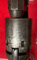 Antique Colt Model 1849 Pocket Revolver .31 Percussion all matching numbers manufactured in 1867 with 6” Barrel - 8 of 15