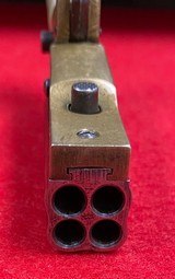 Vintage American Made Four Barrel Pepperbox Derringer .22 from Four Aces in Very Good Condition - 10 of 15